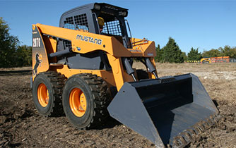 Mustang Skid Loader Working